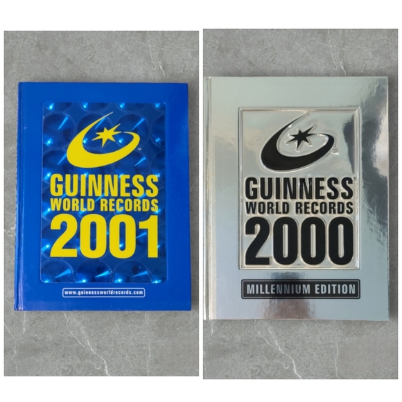 Rare Guinness Books of World Records Lot of 2 2000 2001 - Picture 1 of 1